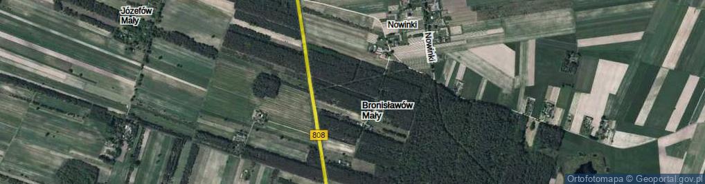 Zdjęcie satelitarne Bronisławów Mały ul.